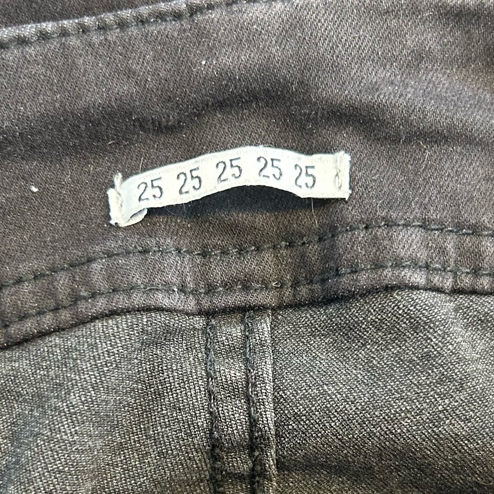 Pistola Women’s Lynn Washed Black Lace-Up High Rise Skinny Jeans, Size 25. - Picture 10 of 12